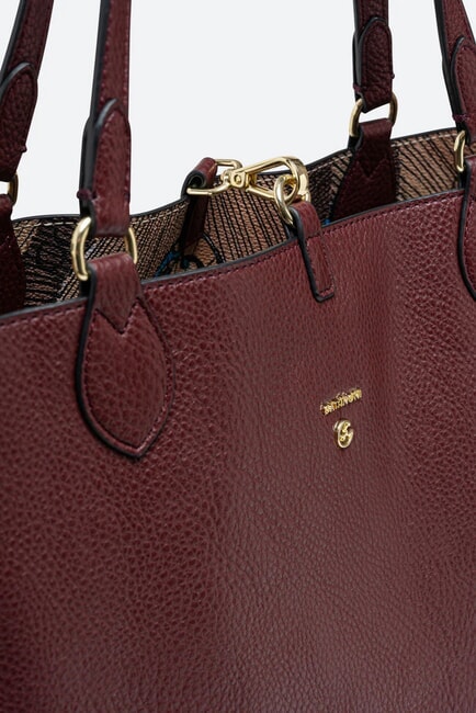 PLANETARIUM Shopper doubleface wilde/burgundy - Borse Donna