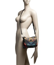 GATTINONI PLANETARIUM Borsa mini a spalla, con tracolla planet.black print - Borse Donna - 5