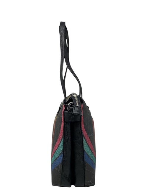 PLANETARIUM Borsa shopping, a spalla planet.black print - Borse Donna