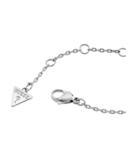 GUESS TINY PEARLY Collana con charm centrale con logo G SILVER - Collane - 3