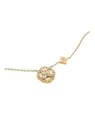 GUESS WILD FLOWER Collana con charm centrale a forma di cuore yellow gold - Collane - 2