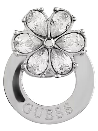ACE OF DIAMONDS Orecchini con applicazione in cristallo SILVER - Orecchini