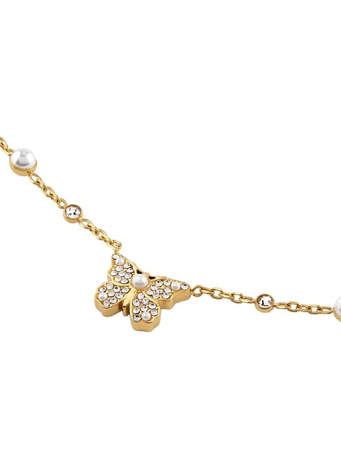 BORBOLETA Collana con ciondolo a farfalla yellow gold - Collane