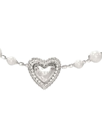 BELOVED Bracciale con charm a forma di cuore SILVER - Bracciali Donna