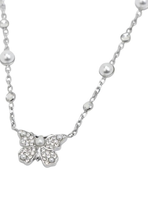 BORBOLETA Collana con ciondolo a farfalla SILVER - Collane