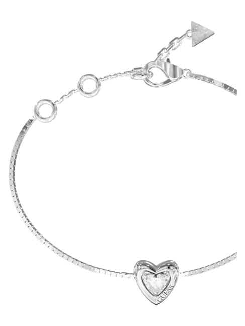 BELOVED Bracciale, charm a forma di cuore SILVER - Bracciali Donna