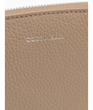 COCCINELLE ROUNDED ENVELOPE Pochette in pelle warm taupe - Borse Donna - 4