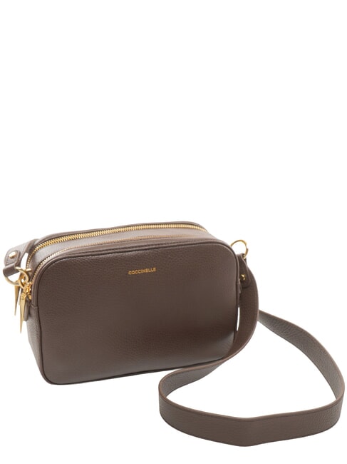 ALPHA Mini Bag a tracolla, in pelle brunette - Borse Donna