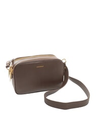 COCCINELLE ALPHA Mini Bag a tracolla, in pelle brunette - Borse Donna - 2