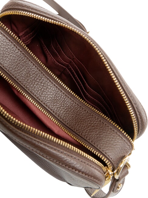 ALPHA Mini Bag a tracolla, in pelle brunette - Borse Donna