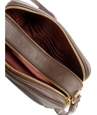 COCCINELLE ALPHA Mini Bag a tracolla, in pelle brunette - Borse Donna - 5