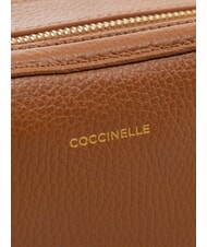 COCCINELLE ALPHA Mini Bag a tracolla, in pelle cognac - Borse Donna - 4