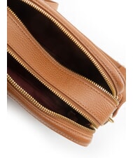 COCCINELLE ALPHA Mini Bag a tracolla, in pelle cognac - Borse Donna - 5