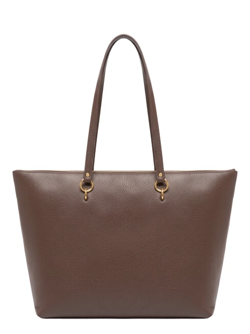 ALPHA Shopping Bag in pelle brunette - Borse Donna