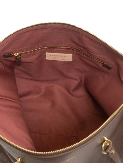 ALPHA Shopping Bag in pelle brunette - Borse Donna
