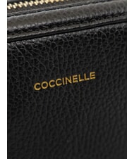 COCCINELLE ALPHA Mini Bag a tracolla, in pelle Nero - Borse Donna - 4