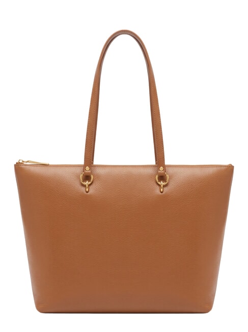 ALPHA Shopping Bag in pelle cognac - Borse Donna