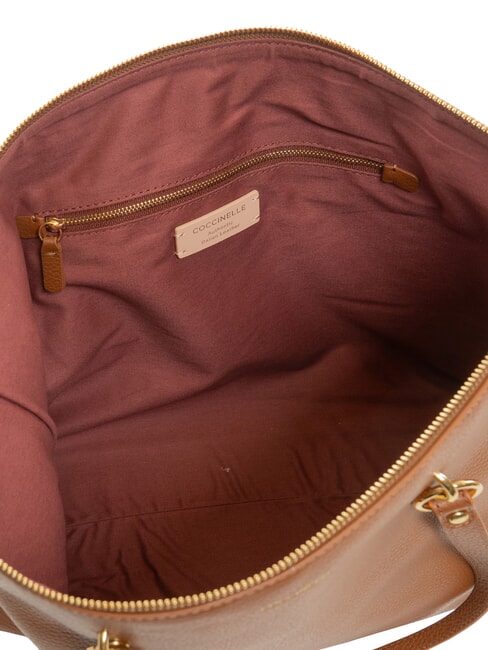 ALPHA Shopping Bag in pelle cognac - Borse Donna