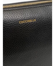 COCCINELLE ALPHA Shopping Bag in pelle Nero - Borse Donna - 4
