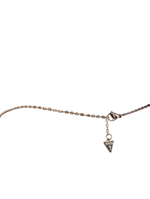 STYLISH GUESS Collana, forma moneta con logo SILVER - Collane