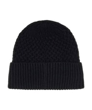 GUESS KNITTED Cappello con risvolto e logo a lato NERO - Cappelli - 2