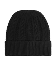 GUESS FRANCES KNITTED Cappello con risvolto, in maglia NERO - Cappelli - 2