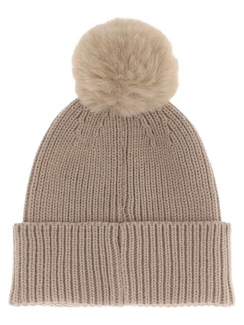 AMORETTE KNITTED Cappello con pon pon taupe - Cappelli