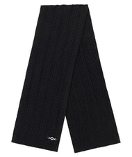 GUESS FRANCES KNITTED Sciarpa con lavorazione a treccia NERO - Sciarpe - 2