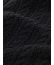 GUESS FRANCES KNITTED Sciarpa con lavorazione a treccia NERO - Sciarpe - 3