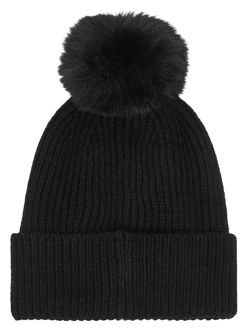 AMORETTE KNITTED Cappello con pon pon NERO - Cappelli