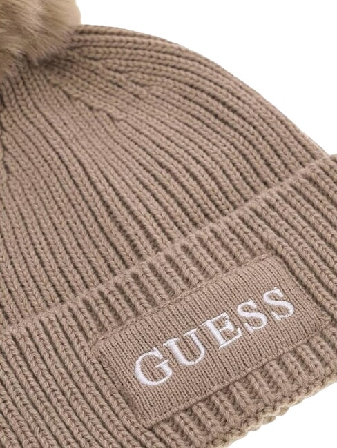 AMORETTE KNITTED Cappello con pon pon taupe - Cappelli