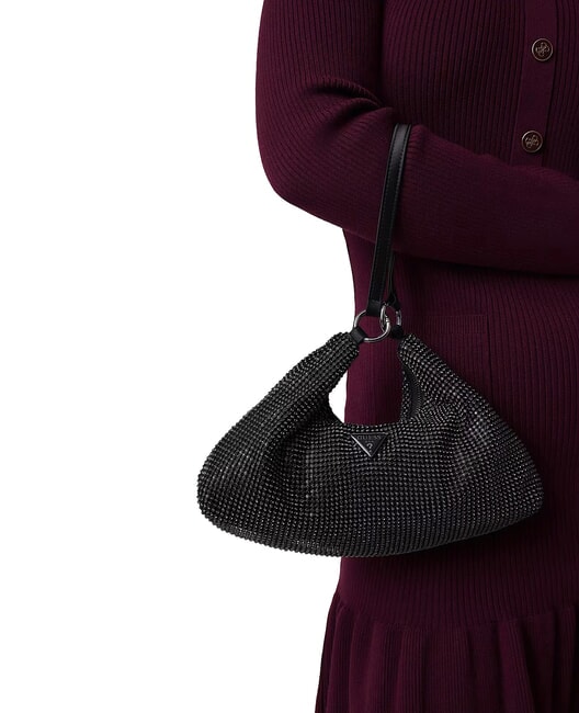 JEWELS Borsa a spalla, doppia portabilit&agrave; NERO - Borse Donna