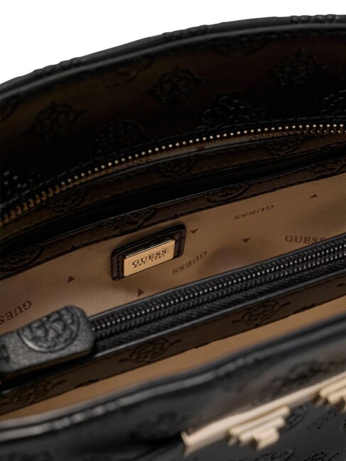 CARMELLA Borsa a mano, doppio manico black logo - Borse Donna