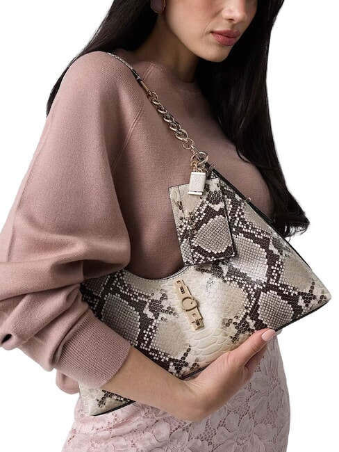 YVONNE LOGO Borsa a spalla natural - Borse Donna