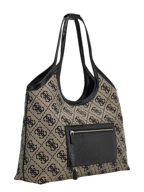 SAMANTHA Borsa a spalla black logo - Borse Donna