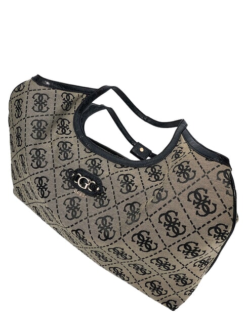 SAMANTHA Borsa a spalla black logo - Borse Donna