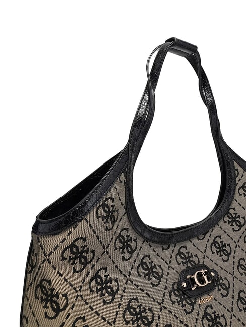 SAMANTHA Borsa a spalla black logo - Borse Donna