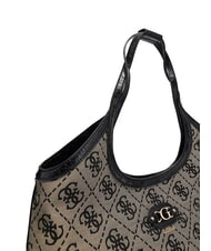 GUESS SAMANTHA Borsa a spalla black logo - Borse Donna - 4