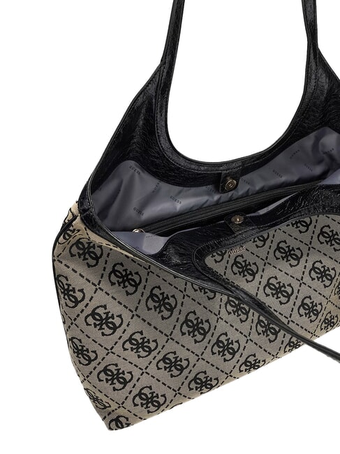 SAMANTHA Borsa a spalla black logo - Borse Donna