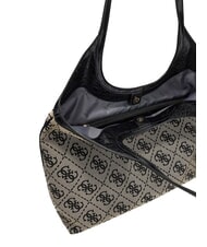 GUESS SAMANTHA Borsa a spalla black logo - Borse Donna - 5