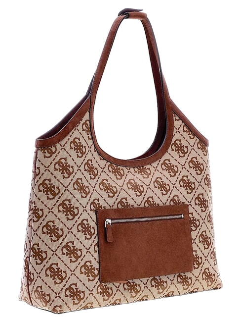 SAMANTHA Borsa a spalla latte logo/brown - Borse Donna