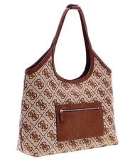 GUESS SAMANTHA Borsa a spalla latte logo/brown - Borse Donna - 2