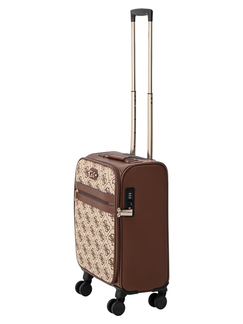 SAMANTHA 18 Trolley bagaglio a mano latte logo/brown - Bagagli a mano