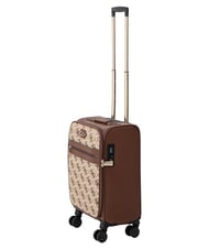 GUESS SAMANTHA 18 Trolley bagaglio a mano latte logo/brown - Bagagli a mano - 3
