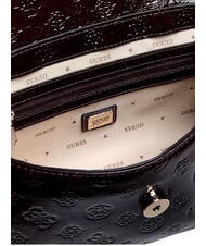 GUESS CARMELLA Borsa a tracolla burgundy logo - Borse Donna - 3