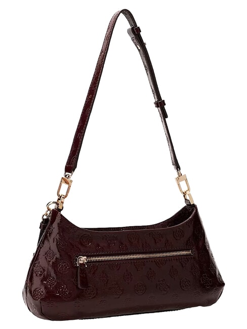 CARMELLA Borsa a tracolla burgundy logo - Borse Donna