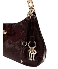 GUESS CARMELLA Borsa a tracolla burgundy logo - Borse Donna - 3