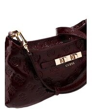 GUESS CARMELLA Borsa a tracolla burgundy logo - Borse Donna - 4