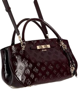 CARMELLA Borsa a mano, con tracolla burgundy logo - Borse Donna