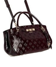 GUESS CARMELLA Borsa a mano, con tracolla burgundy logo - Borse Donna - 4